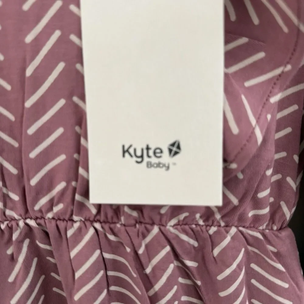 KYTE Baby Toddler Girls Long Sleeve Herringbone Bubble Romper Dusty Rose 3T NWT